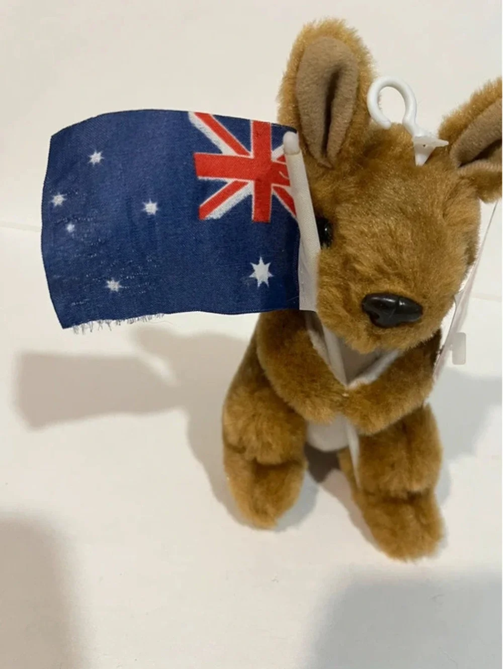 Jumbuck Australian Flag Kangaroo Plush toy Vintage Brown Collectible